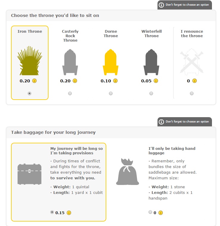 vueling optima fare baggage