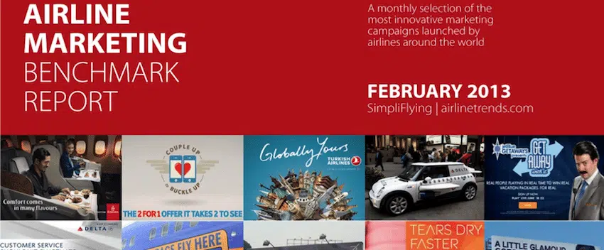 The February 2013 Edition of the Airline Marketing Benchmark Report has 15 fresh case-studies from American Airlines, Vueling, Turkish Airlines, AirAsia & more!